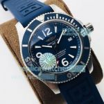 TF Factory Replica Breitling Superocean Blue Dial With Rubber Strap Watch 44MM